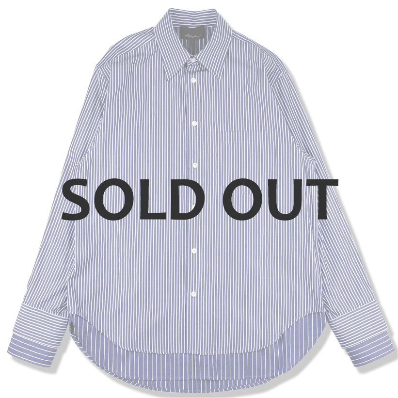 3 1 Phillip Lim 3 1 フィリップリム Striped Double Layerd Button Down 正規取扱店 Oblige Mens 公式通販 オンラインセレクトショップ