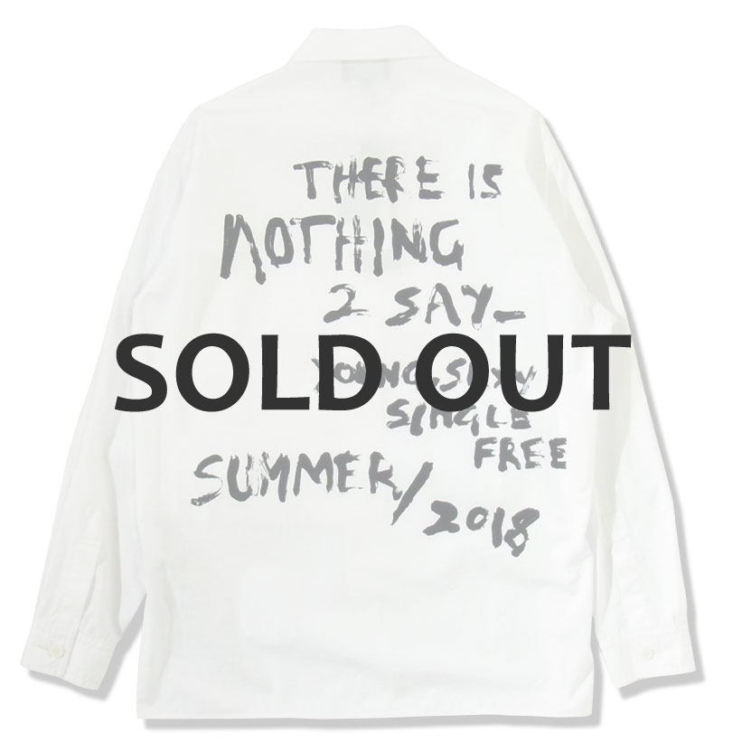3 1 Phillip Lim 3 1 フィリップリム Oversized Painters Shirt W Graphic Back 正規取扱店 Oblige Mens 公式通販 オンラインセレクトショップ