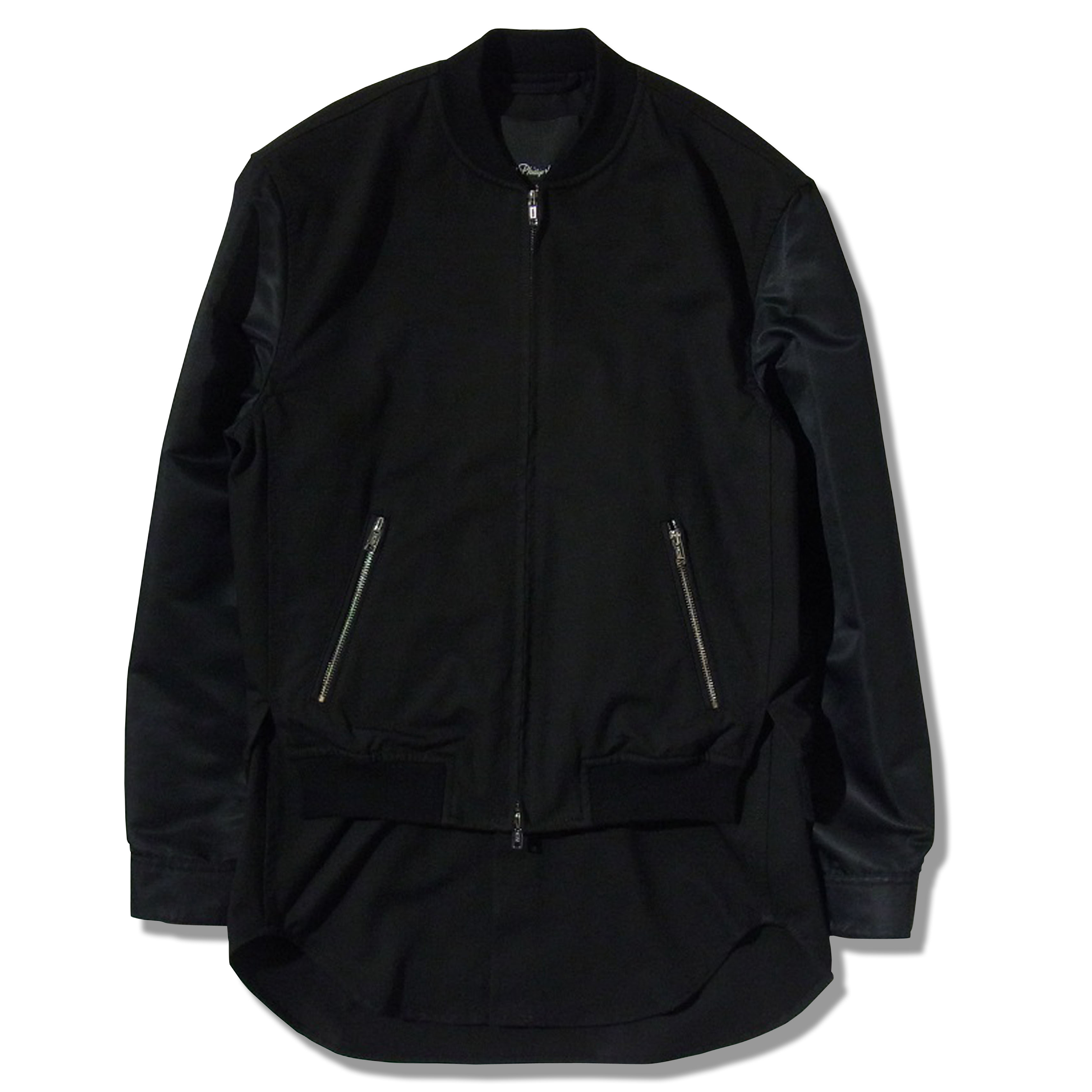 3 1 Phillip Lim 3 1 フィリップリム Classic Bomber Shirt Jacket W Nylon Sleeves 正規取扱店 Oblige Mens 公式通販 オンラインセレクトショップ